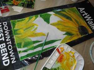 Banner on canvas for West Bend Chamber of Commerce