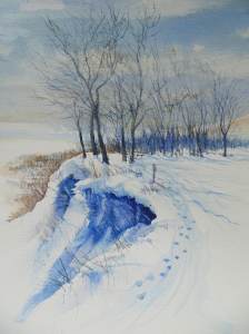 The sign says, "Caution, Steep Cliff"